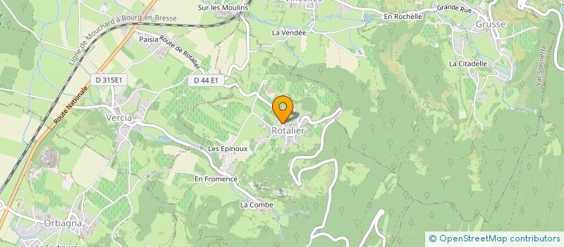 localisation de l'entreprise MADAME MARIE-CATHERINE PACORET DE SAINT BON  ROTALIER