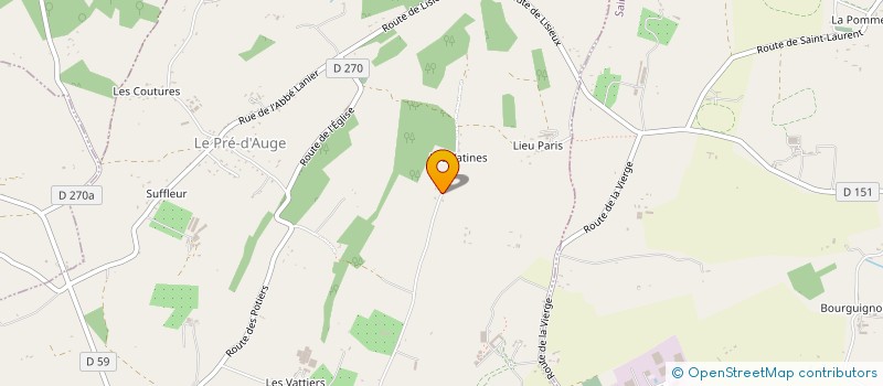 localisation de l'entreprise MADAME MARIE-CATHERINE PINTA  LE PRE-D'AUGE