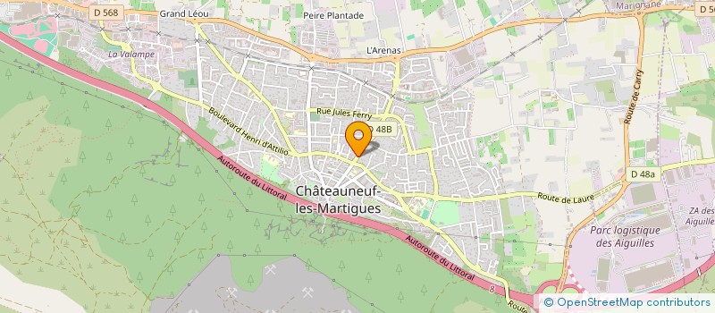 localisation de l'entreprise MADAME MARIE-CATHERINE SUZAN  CHATEAUNEUF-LES-MARTIGUES