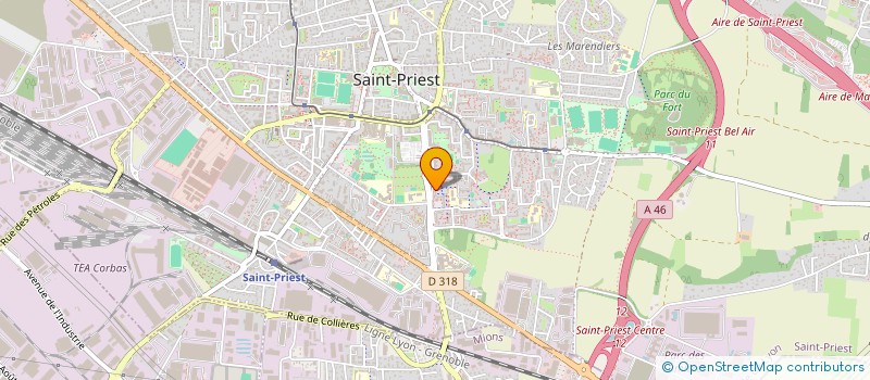 localisation de l'entreprise MADAME MARIE CATHERINE VERGER  SAINT-PRIEST