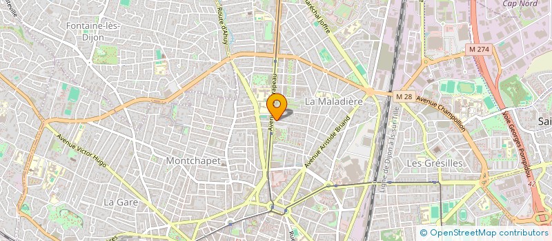 localisation de l'entreprise MADAME MARIE CAUDRON  DIJON