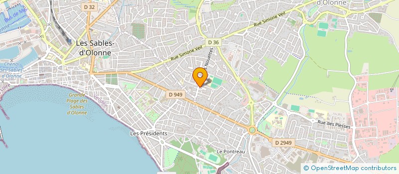 localisation de l'entreprise MADAME MARIE CAUVAIN à LES SABLES D'OLONNE