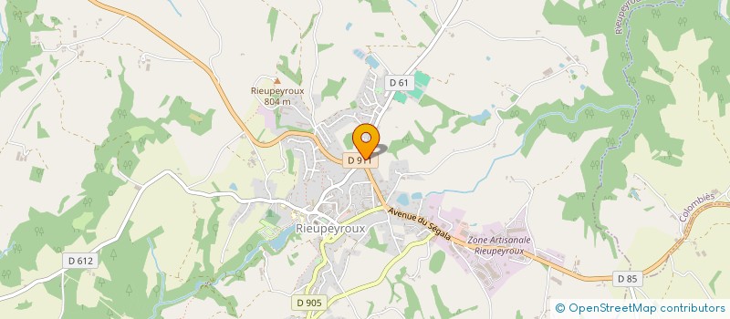 localisation de l'entreprise MADAME MARIE CAVAGNAC  RIEUPEYROUX