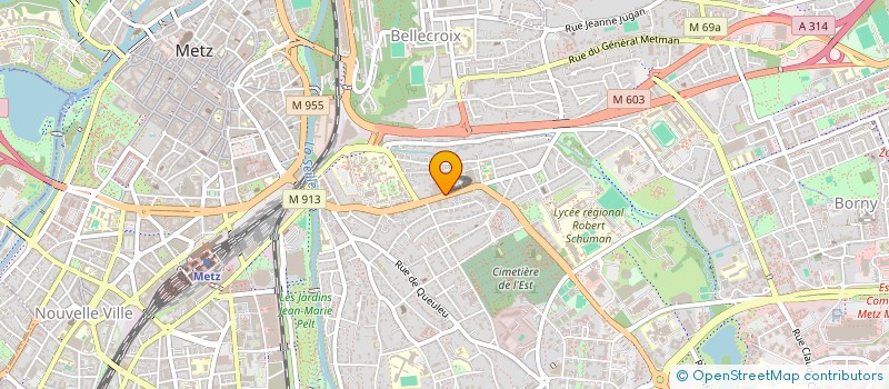 localisation de l'entreprise MADAME MARIE CAYE  METZ