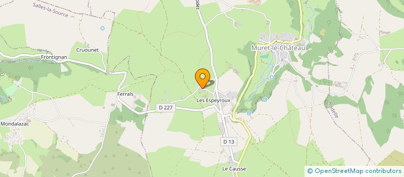 localisation de l'entreprise MADAME MARIE CAZES  MURET-LE-CHATEAU