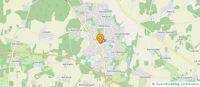 localisation de l'entreprise MADAME MARIE CECILE AUBIN  KERVIGNAC