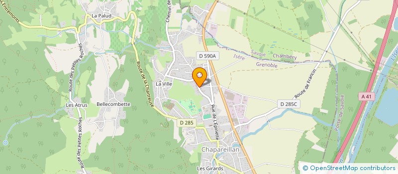 localisation de l'entreprise MADAME MARIE-CECILE AVELINE  CHAPAREILLAN