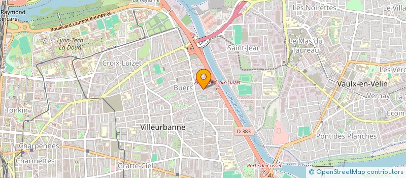 localisation de l'entreprise MADAME MARIE CECILE BILLON  VILLEURBANNE