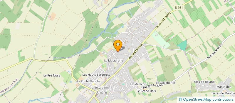 localisation de l'entreprise MADAME MARIE-CECILE BOURDIN à CLERY-SAINT-ANDRE