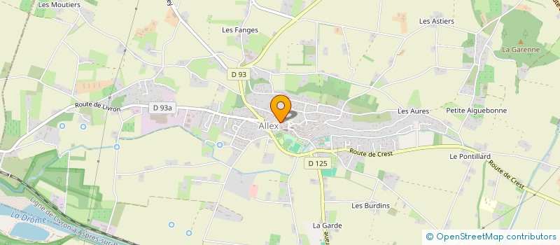 localisation de l'entreprise MADAME MARIE-CECILE CRIVELLO  ALLEX