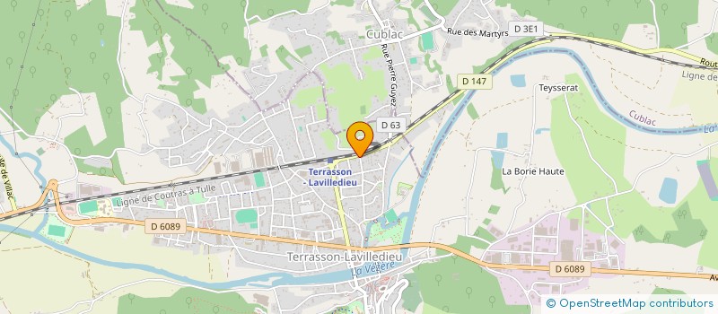 localisation de l'entreprise MADAME MARIE-CECILE CROS  TERRASSON-LAVILLEDIEU