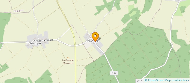 localisation de l'entreprise MADAME MARIE CECILE DEFACHEL  COULOURS