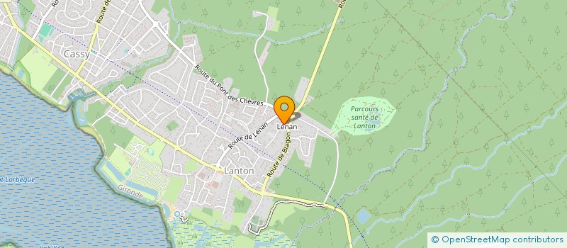 localisation de l'entreprise MADAME MARIE-CECILE GENDRE  LANTON