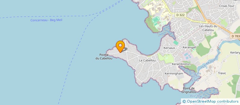 localisation de l'entreprise MADAME MARIE-CECILE GODINOT  CONCARNEAU