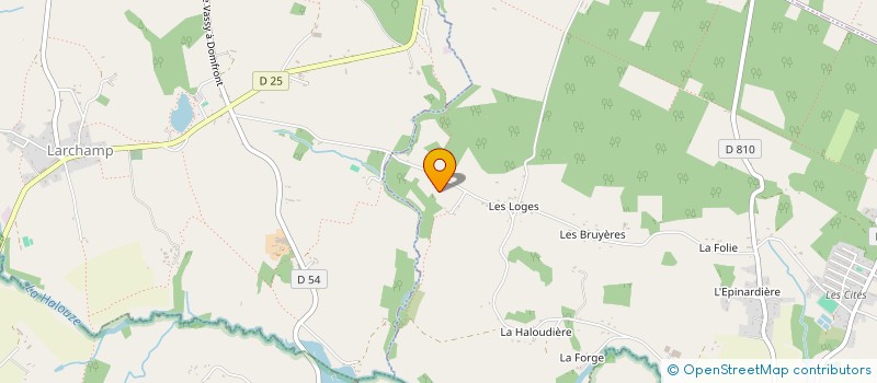 localisation de l'entreprise MADAME MARIE-CECILE HUBERT à SAINT-CLAIR-DE-HALOUZE