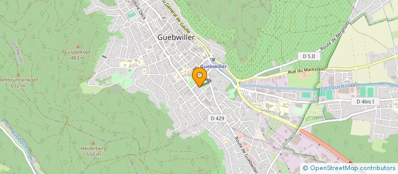 localisation de l'entreprise MADAME MARIE-CECILE KOESSLER  GUEBWILLER