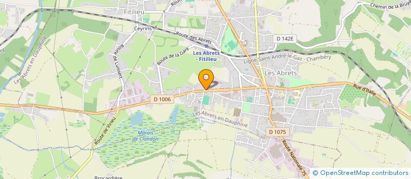 localisation de l'entreprise MADAME MARIE-CECILE LESPINAT  LES ABRETS-EN-DAUPHINE