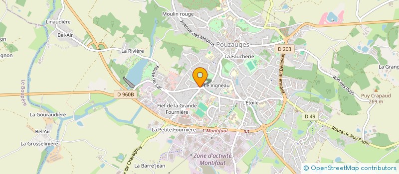 localisation de l'entreprise MADAME MARIE-CECILE LOUARN  POUZAUGES