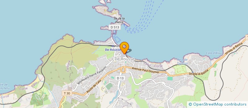 localisation de l'entreprise MADAME MARIE CECILE MASSIANI à L'ILE-ROUSSE