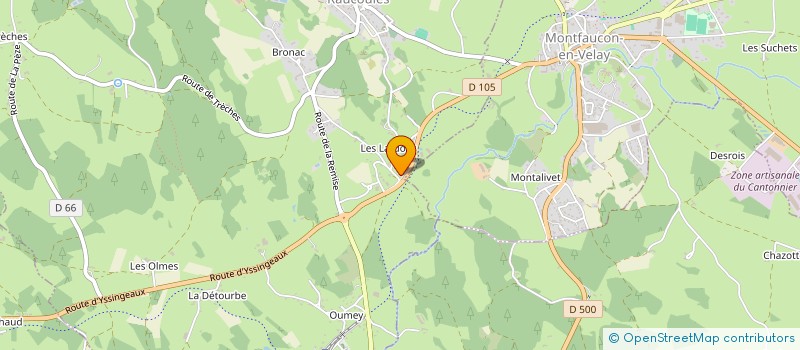 localisation de l'entreprise MADAME MARIE-CECILE MOSNIER  RAUCOULES