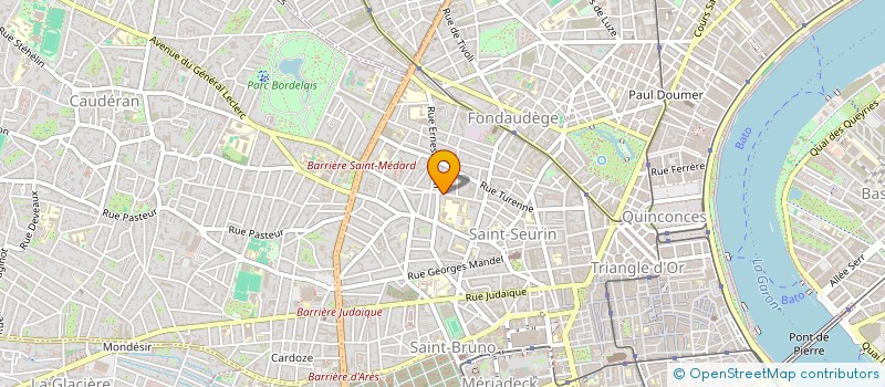 localisation de l'entreprise MADAME MARIE-CECILE SAINT-MARC GIRARDIN  BORDEAUX