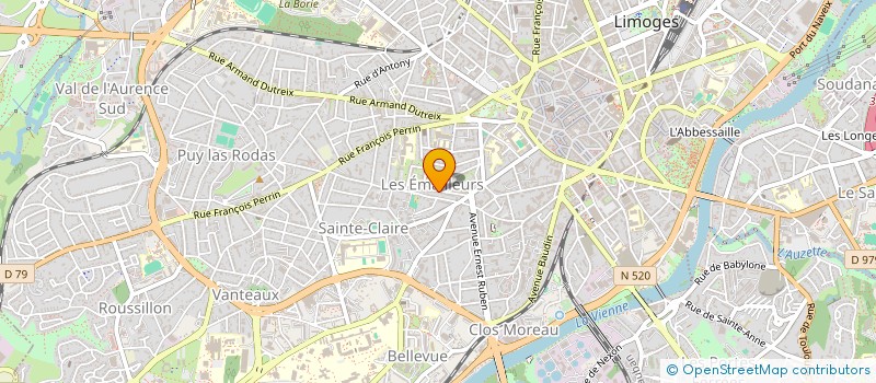 localisation de l'entreprise MADAME MARIE-CECILE TOULOUSE à LIMOGES