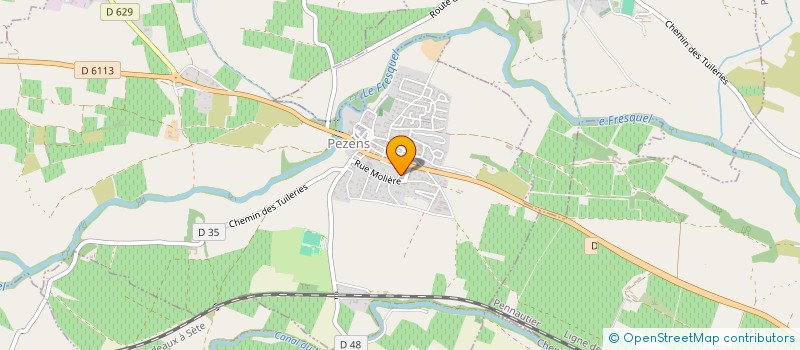 localisation de l'entreprise MADAME MARIE-CECILE UZAC  PEZENS