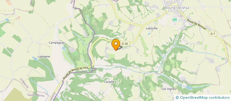 localisation de l'entreprise MADAME MARIE-CECILE VIEILLEVIGNE  BOURG-DE-VISA