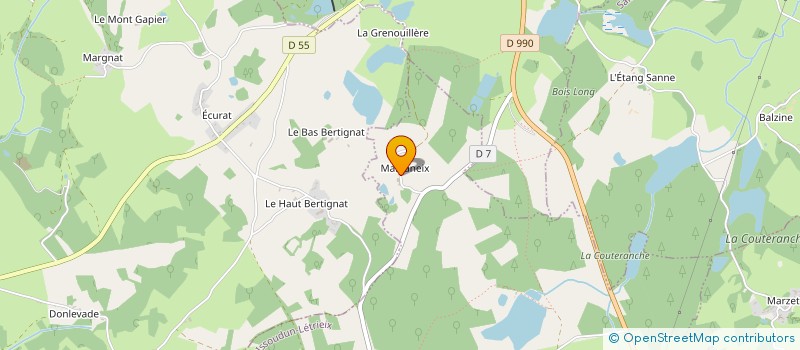 localisation de l'entreprise MADAME MARIE CELERIER à ISSOUDUN-LETRIEIX