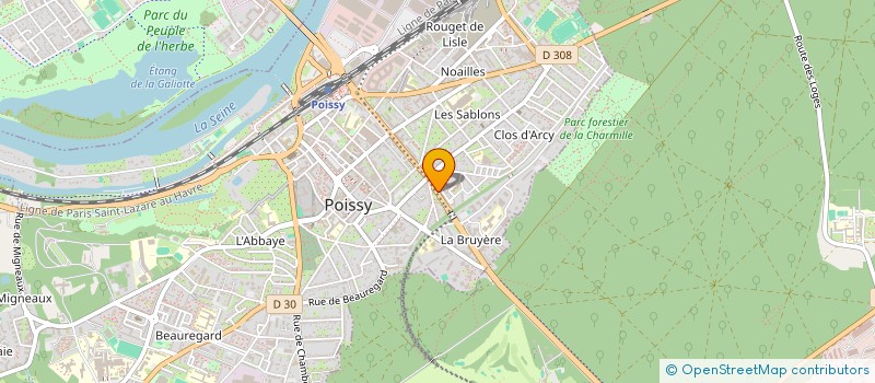 localisation de l'entreprise MADAME MARIE CELESTIN  POISSY