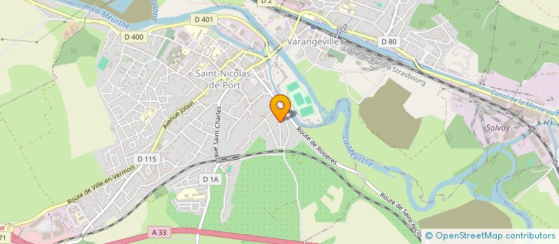 localisation de l'entreprise MADAME MARIE CELESTINE HOTTIER  SAINT-NICOLAS-DE-PORT