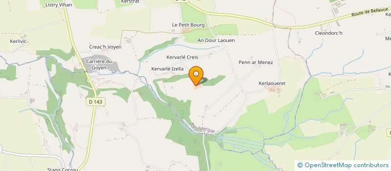 localisation de l'entreprise MADAME MARIE-CELESTINE KERVAREC à POULDERGAT