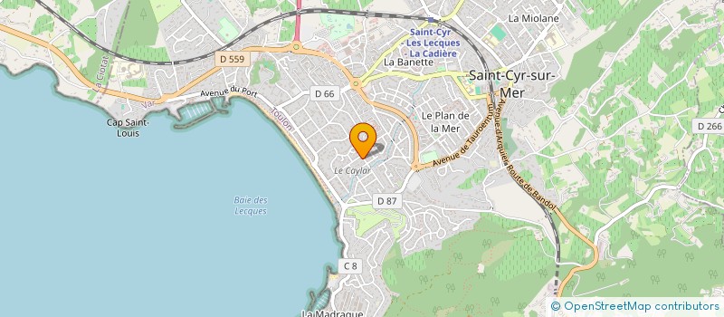 localisation de l'entreprise MADAME MARIE CELESTRE à SAINT-CYR-SUR-MER