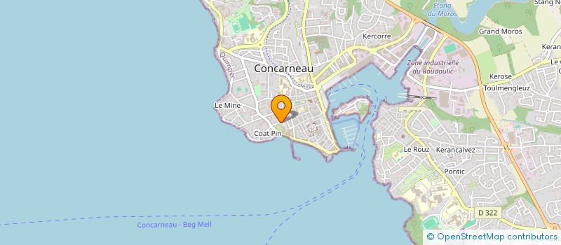 localisation de l'entreprise MADAME MARIE CELIN  CONCARNEAU