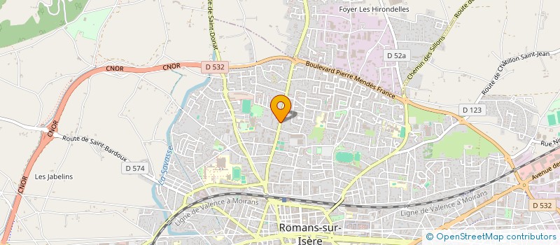 localisation de l'entreprise MADAME MARIE-CELINE BOUTEVILLAIN à ROMANS-SUR-ISERE