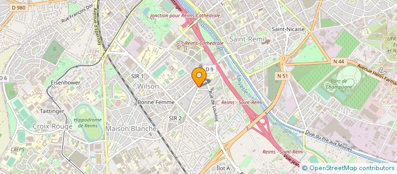 localisation de l'entreprise MADAME MARIE-CELINE CAMUS  REIMS