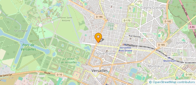 localisation de l'entreprise MADAME MARIE CELINE DARRASSE à VERSAILLES