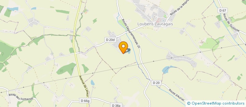 localisation de l'entreprise MADAME MARIE-CELINE HEBRARD  LOUBENS LAURAGAIS