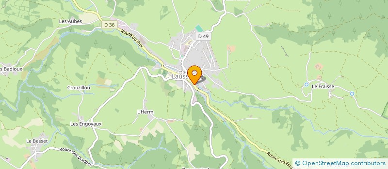 localisation de l'entreprise MADAME MARIE-CELINE MALOSSE  LAUSSONNE