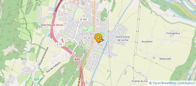 localisation de l'entreprise MADAME MARIE-CELINE MAZZILLI à VARCES-ALLIERES-ET-RISSET