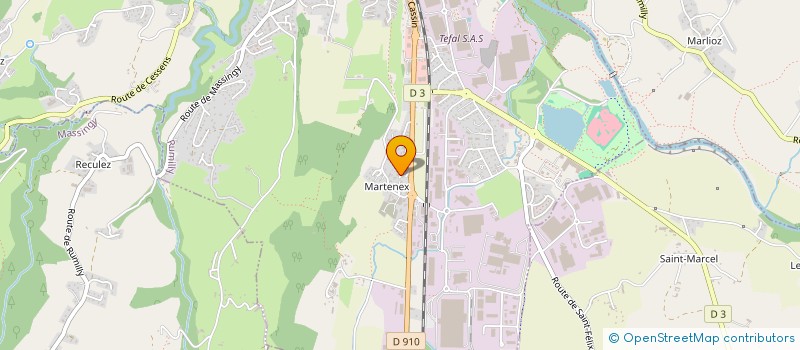 localisation de l'entreprise MADAME MARIE-CELINE VISCOSI  RUMILLY