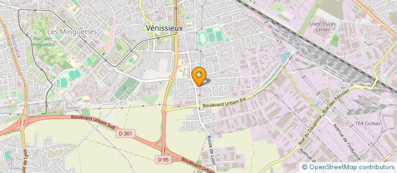 localisation de l'entreprise MADAME MARIE CERELLI  VENISSIEUX