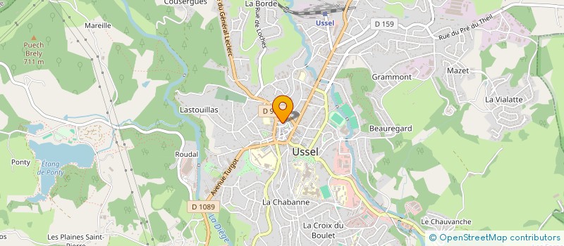 localisation de l'entreprise MADAME MARIE CESSAC  USSEL