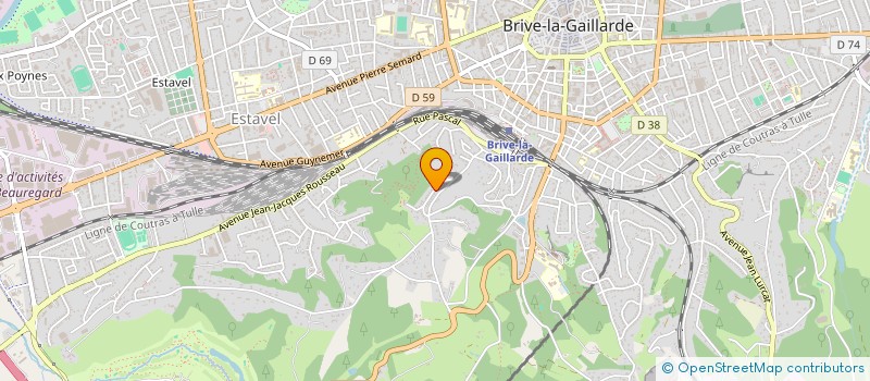 localisation de l'entreprise MADAME MARIE CESSAT  BRIVE-LA-GAILLARDE