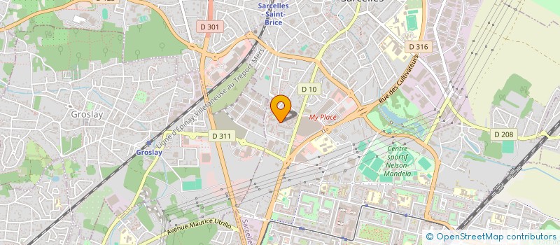 localisation de l'entreprise MADAME MARIE CEZA à SARCELLES