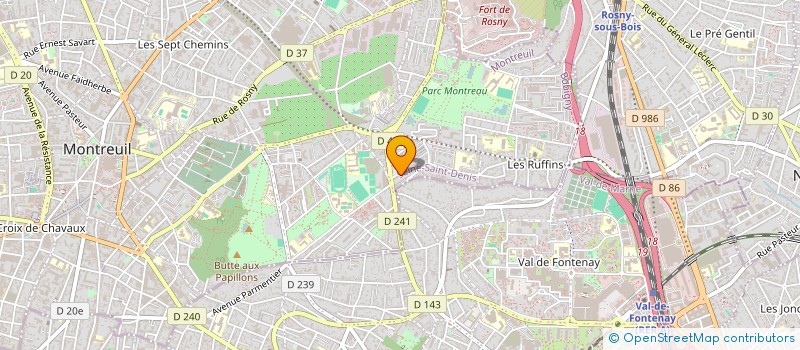 localisation de l'entreprise MADAME MARIE CHABAUD à MONTREUIL