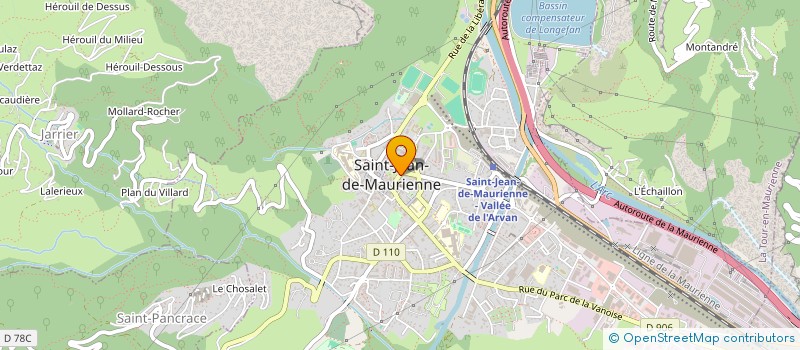 localisation de l'entreprise MADAME MARIE CHABERT à SAINT-JEAN-DE-MAURIENNE