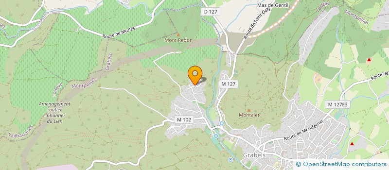 localisation de l'entreprise MADAME MARIE CHABRIER  GRABELS