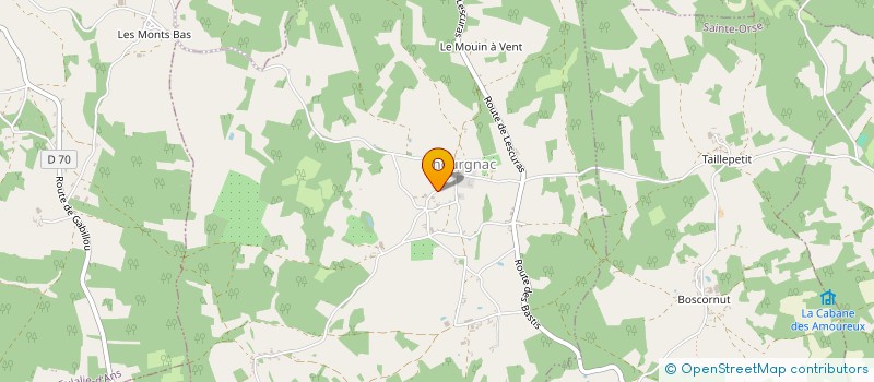 localisation de l'entreprise MADAME MARIE CHABROL  CHOURGNAC