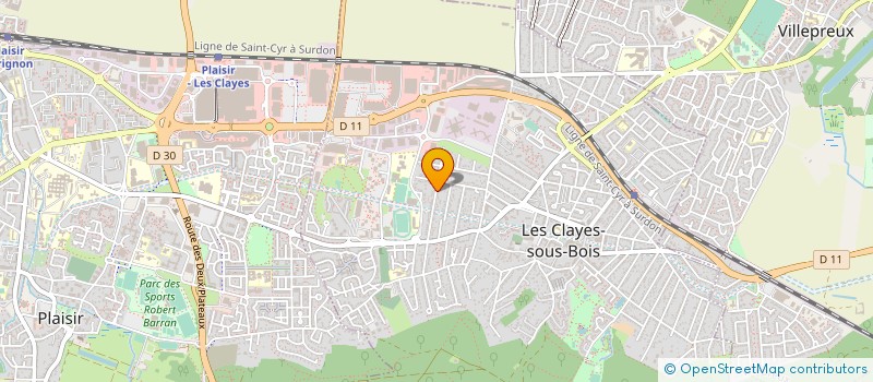 localisation de l'entreprise MADAME MARIE CHABROL à LES CLAYES-SOUS-BOIS